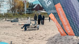 people on the beach