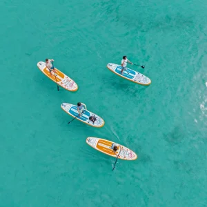 Dron shot of people on Aqua Marina Pure Air Coast
