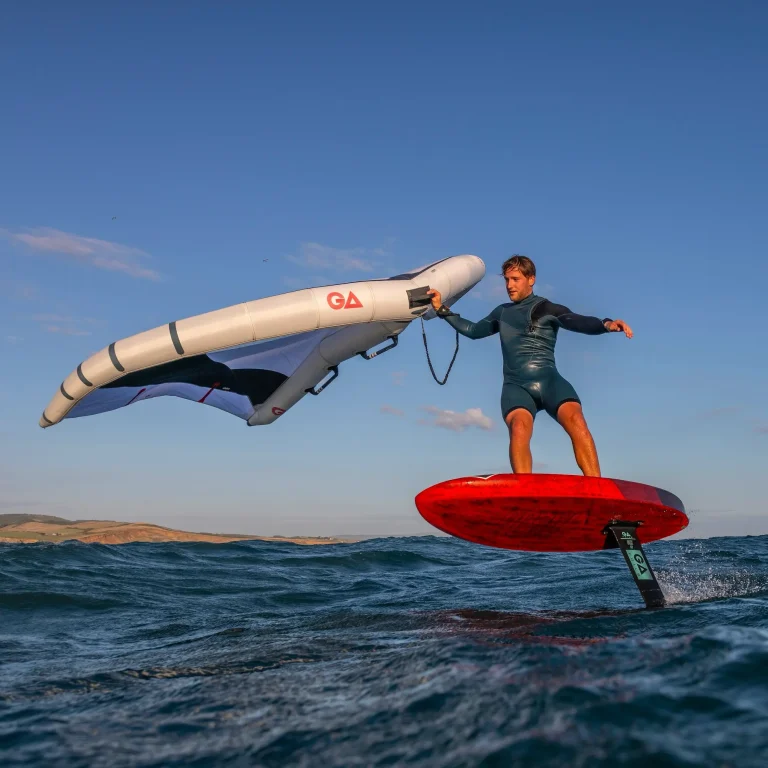 Tabou Flying Saucer wing foil board in action