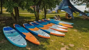 JP-Australi SUP boards on the grass