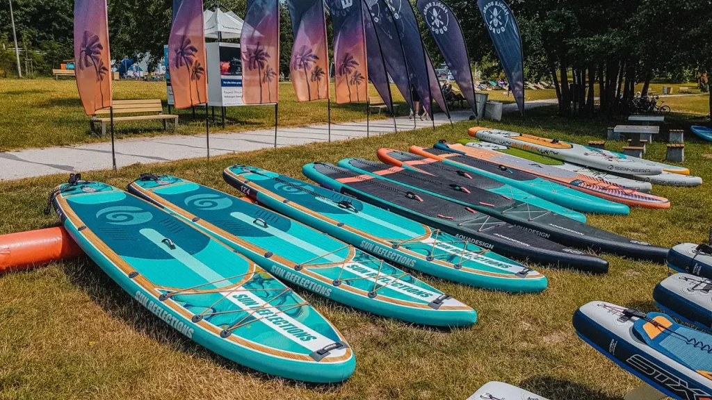 SUP boards from Sun Reflections and Aqua Design