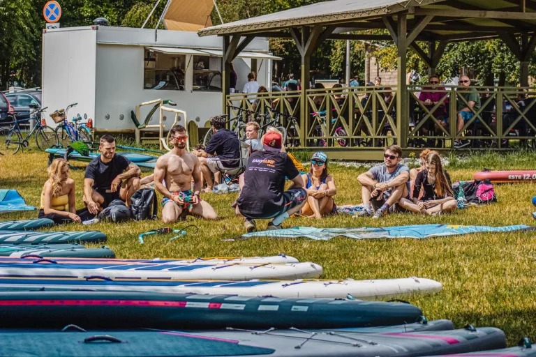 Adam running WindSUP workshops