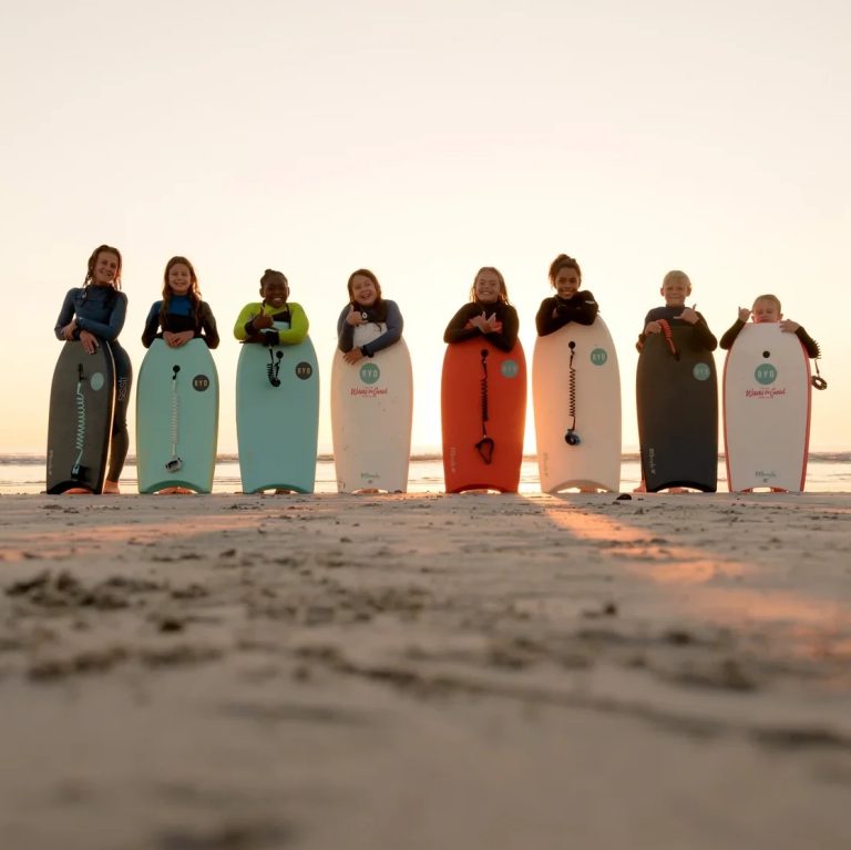 Kids with bodyboards
