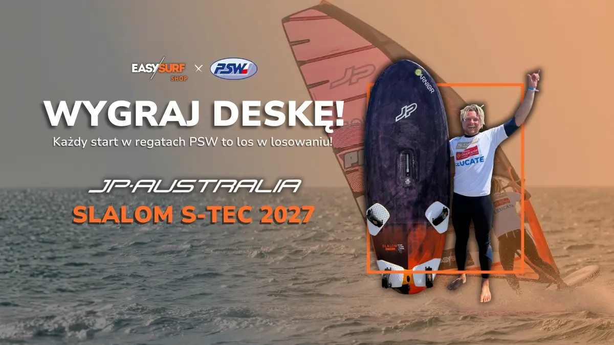 Jesteśmy oficjalnym partnerem Pucharu Polski PSW — do wygrania deska JP-Australia Slalom S-TEC 2027! thumbnail