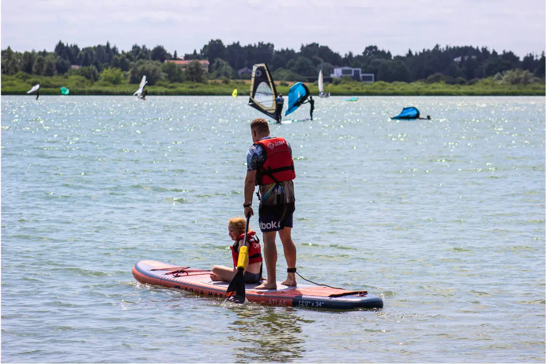 peopole during sup demo days organized by EASY-surfshop in Kiekrz