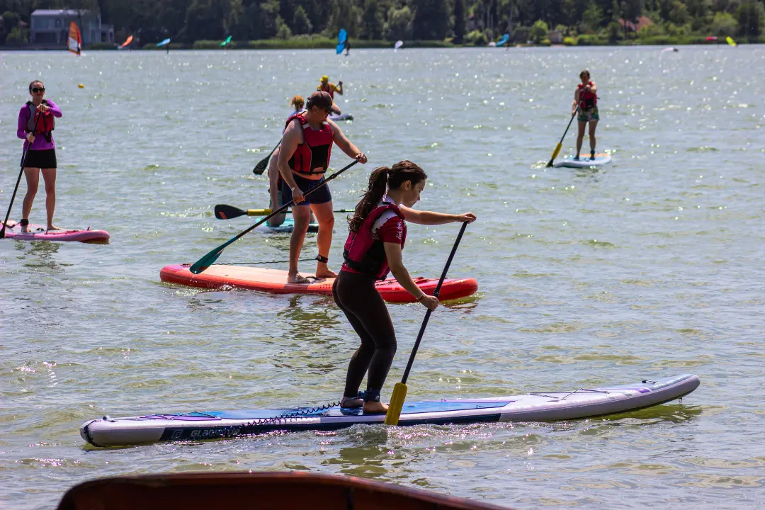 peopole during sup demo days organized by EASY-surfshop in Kiekrz