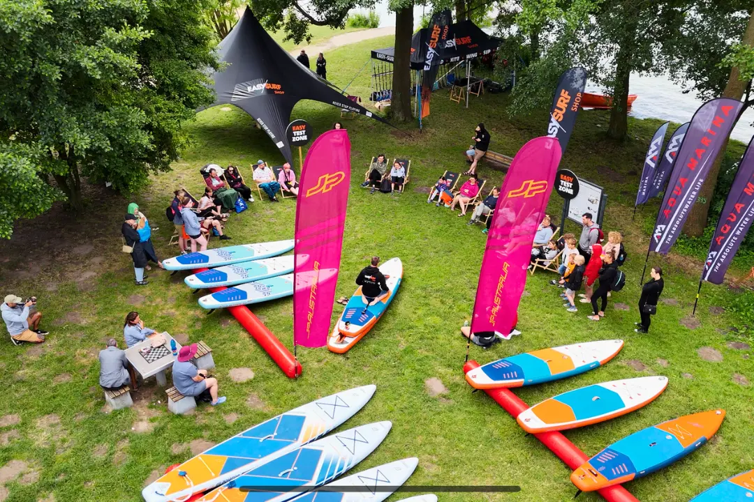 peopole during sup demo days organized by EASY-surfshop in Kiekrz